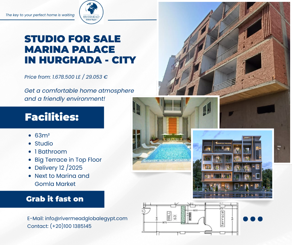 Studio for SALE Marina Palace IN HURGHADA - CITY