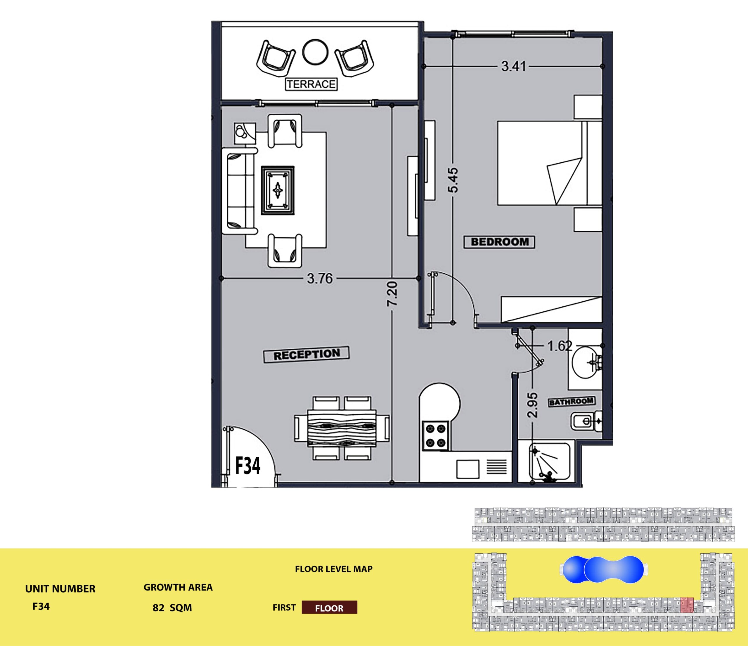 F 34 - 1 Bedroom