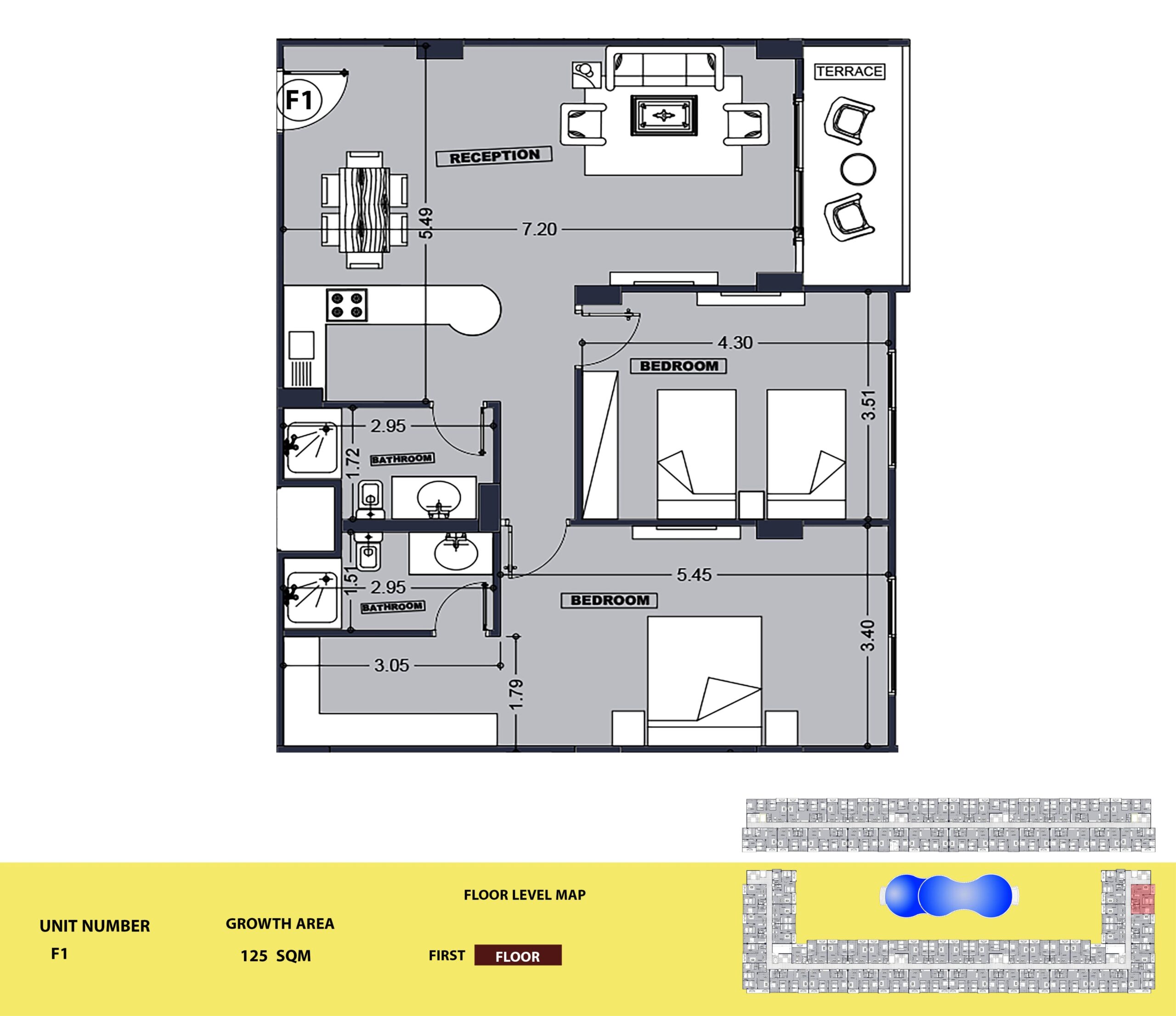 F1 - 2 Bedroom
